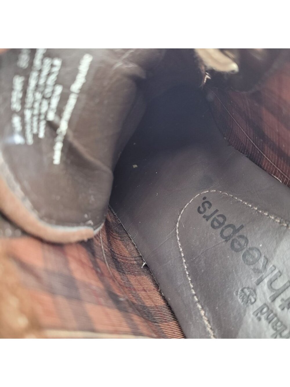 Timberland Womens Size 7.5 Sneakers Earthkeepers High Top Genuine Brown Leather - Picture 13 of 14